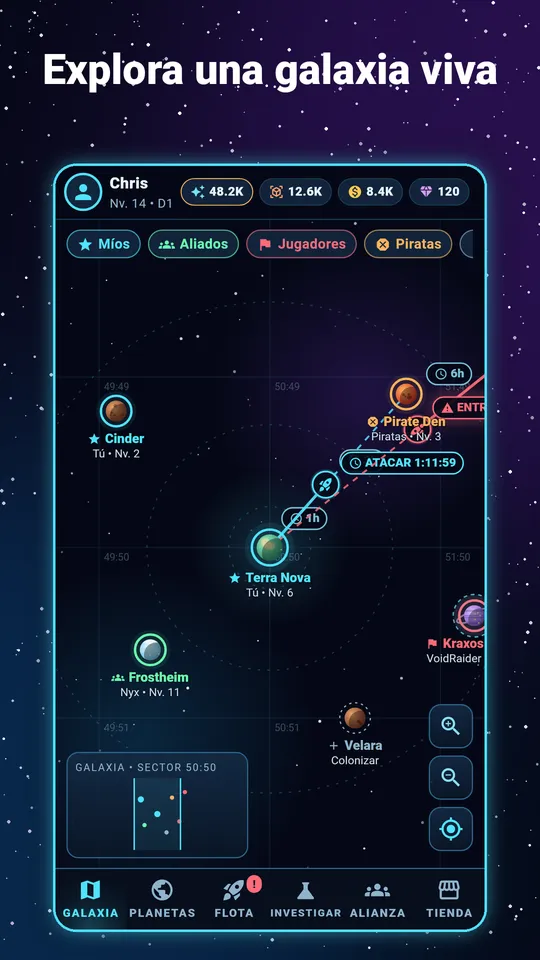 Pocket Galaxy – Explora una galaxia viva
