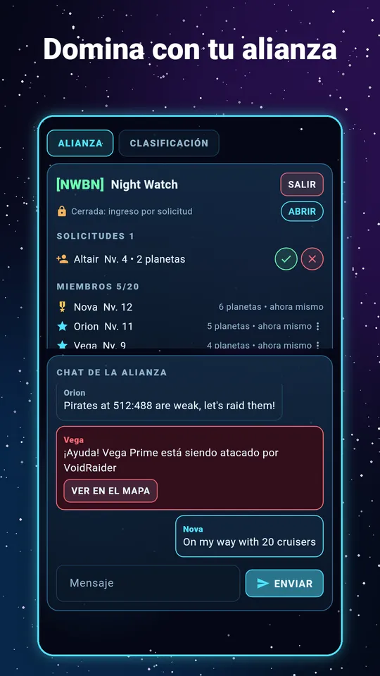 Pocket Galaxy – Domina con tu alianza